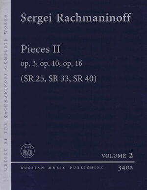 Pieces II Op. 3, Op. 10, Op. 16 (Sr 25, Sr 33, Sr 40)