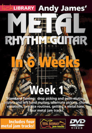 Andy James’ Metal Rhythm Guitar in 6 Weeks Andy James’ Metal Rhythm Guitar in 6 Weeks
