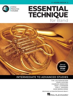 Essential Technique for Band – F Horn Book 3 with Online Resources
