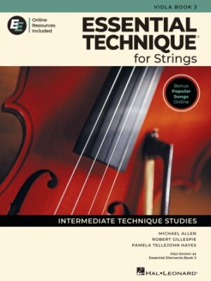 Essential Technique for Strings – Viola Book 3 with Online Resources