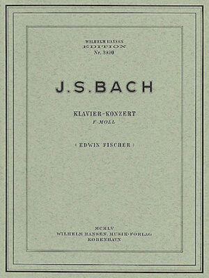 JS Bach: Piano Concerto In F Minor (Two Pianos)