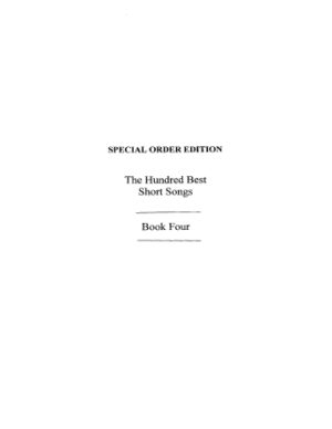 The Hundred Best Short Songs – Book Four