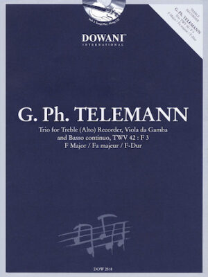 Telemann: Trio for Treble (Alto) Recorder, Viola, & Basso Continuo TWV42 F Major
