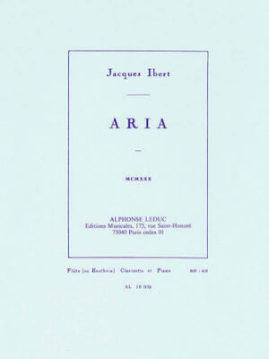 Aria for Flute (or Oboe), Clarinet and Piano