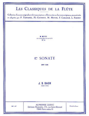 Sonata No. 1, BWV1030 in B Minor – Classiques No. 1
