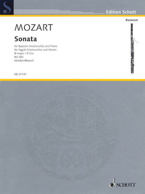 Wolfgang Amadeus Mozart – Sonata for Bassoon (Violoncello) and Piano in B-flat Major, K. 292 Wolfgang Amadeus Mozart – Sonata for Bassoon (Violoncello) and Piano in B-flat Major, K. 292