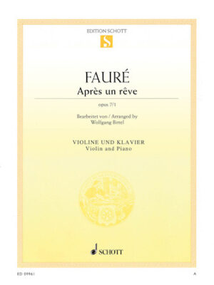 Après un rêve, Op. 7, No. 1 Après un rêve, Op. 7, No. 1