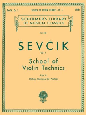 School of Violin Technics, Op. 1 – Book 3