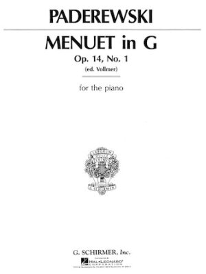 Menuet in G, Op. 14, No. 1 Menuet in G, Op. 14, No. 1