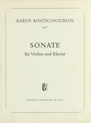 Sonate Op1 Vn/pno