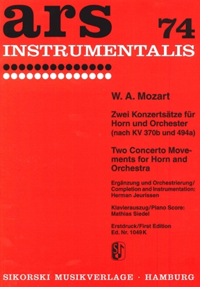 Two Concerto Movements for Horn and Orchestra Two Concerto Movements for Horn and Orchestra