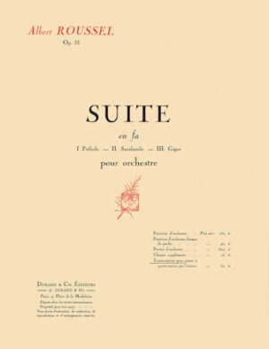 Suite in F, Op. 33 Suite in F, Op. 33