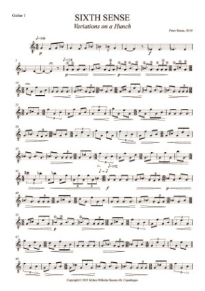 Sixth Sense – Variations on a Hunch Sixth Sense – Variations on a Hunch