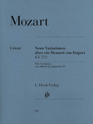 9 Variations on a Minuet by Duport K573
