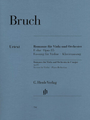 Romance for Viola and Orchestra in F Major Op. 85 Romance for Viola and Orchestra in F Major Op. 85