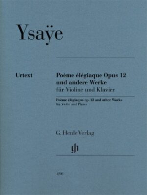 Poème Élégiaque Op. 12 and Other Works Poème Élégiaque Op. 12 and Other Works