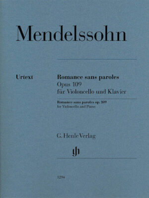 Romances sans paroles, Op. 109 Romances sans paroles, Op. 109