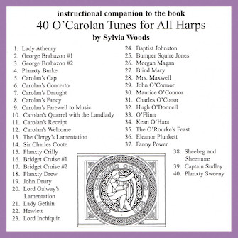 40 O’Carolan Tunes for All Harps