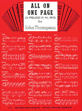 All on One Page (24 Preludes) All on One Page (24 Preludes)