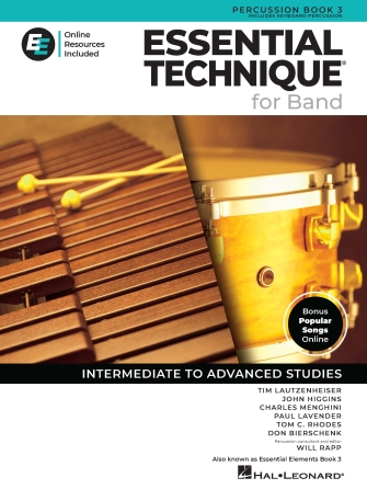 Essential Technique for Band – Percussion/Keyboard Percussion Book 3 with Online Resources