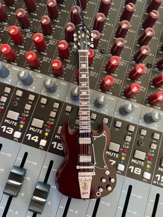 Gibson 1964 SG Standard Cherry Guitar – 6 inch. Holiday Ornament Gibson 1964 SG Standard Cherry Guitar – 6 inch. Holiday Ornament