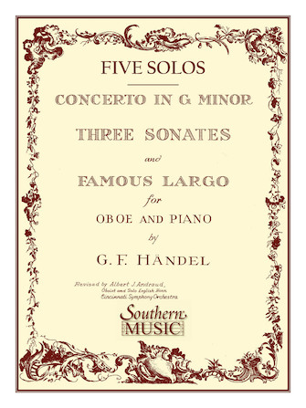 Three Sonates Famous Largo (Concerto G Minor)