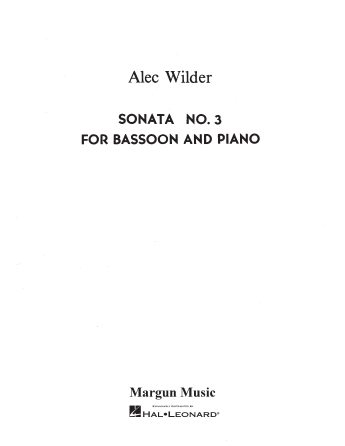 Sonata No 3 for Bassoon and Piano Sonata No 3 for Bassoon and Piano