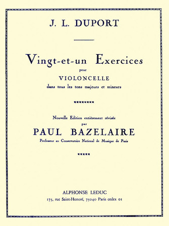 Vingt-et-un Exercises pour Violoncelle Vingt-et-un Exercises pour Violoncelle