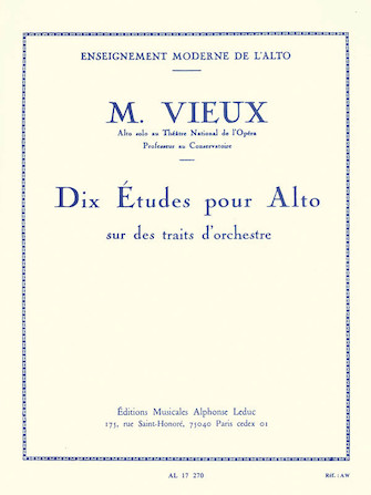Dix Etudes pour Alto Dix Etudes pour Alto