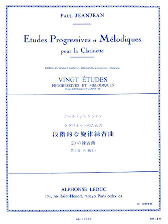 Vingt Etudes Progressives et Mélodiques – Volume 3 Vingt Etudes Progressives et Mélodiques – Volume 3