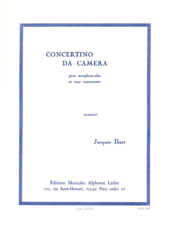 Concertino da Camera Concertino da Camera