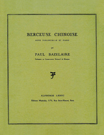 Berceuse Chinoise Op. 115 Berceuse Chinoise Op. 115