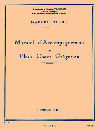 Manuel d’Accompagnement du Plain Chant Grégorien