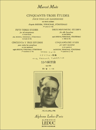 Cinquante-Trois Etudes pour Saxophone – Volume 1 Cinquante-Trois Etudes pour Saxophone – Volume 1
