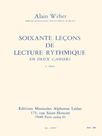 60 Lecons De Lecture Rythmique – Volume 2 60 Lecons De Lecture Rythmique – Volume 2