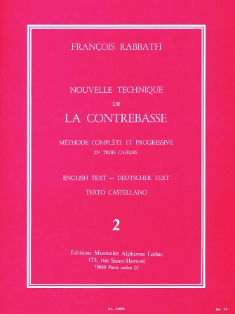 Nouvelle Technique de la Contrebasse – Volume 2
