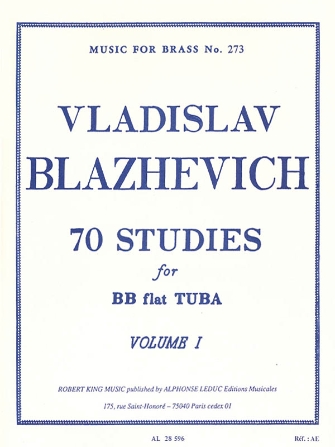 70 Studies for Bb Tuba – Volume I