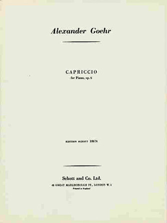 Capriccio Op. 6 Capriccio Op. 6