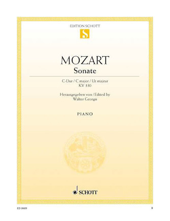 Sonata No. 10 in C Major KV 330 Sonata No. 10 in C Major KV 330
