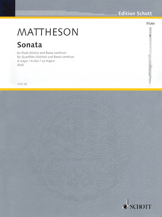 Sonata A Major For Flute (violin) And Basso Continuo Sonata A Major For Flute (violin) And Basso Continuo