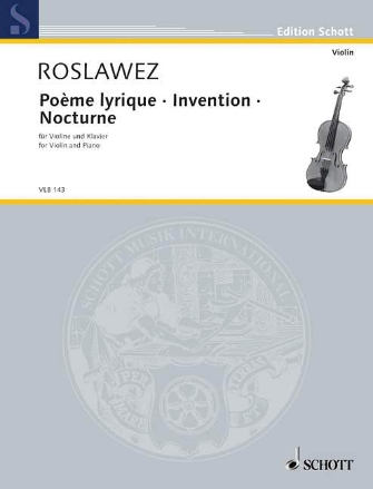 Poème Lyrique · Invention · Nocturne