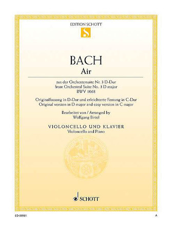 Air from Orchestral Suite No. 3 in D Major BWV 1068 Air from Orchestral Suite No. 3 in D Major BWV 1068