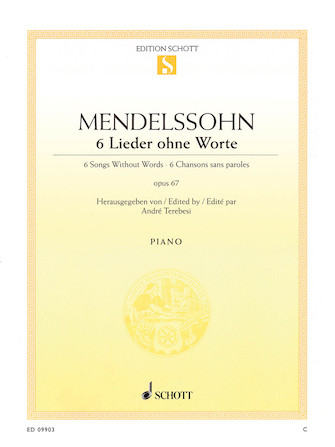 Six Songs Without Words Op. 67 (6 Lieder ohne Worte)