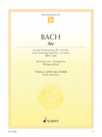 Air in D Major from Orchestral Suite No. 3 BWV 1068 Air in D Major from Orchestral Suite No. 3 BWV 1068