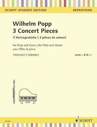 3 Concert Pieces for Flute and Piano