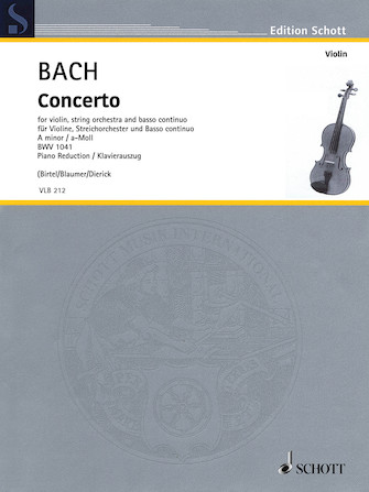 Concerto in A Minor BWV 1041 Concerto in A Minor BWV 1041