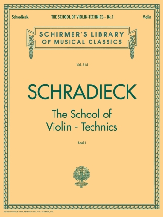 School of Violin Technics – Book 1 School of Violin Technics – Book 1