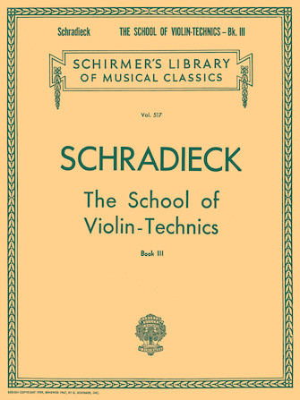 School of Violin Technics – Book 3 School of Violin Technics – Book 3
