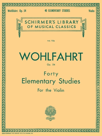 40 Elementary Studies Op. 54