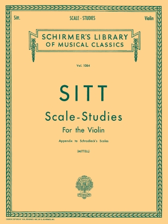 Scale Studies for Violin Appendix to Schradieck Scales Scale Studies for Violin Appendix to Schradieck Scales
